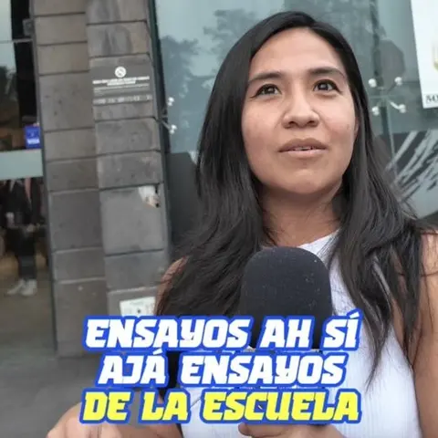 Entrevistada en Paseo Colón